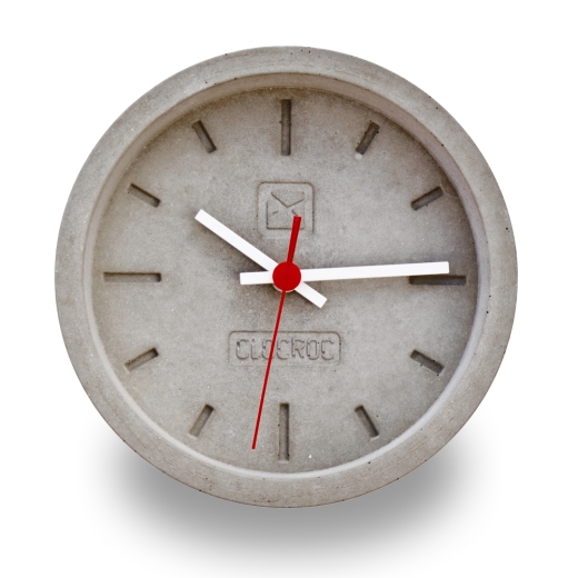 Wanduhr aus Beton