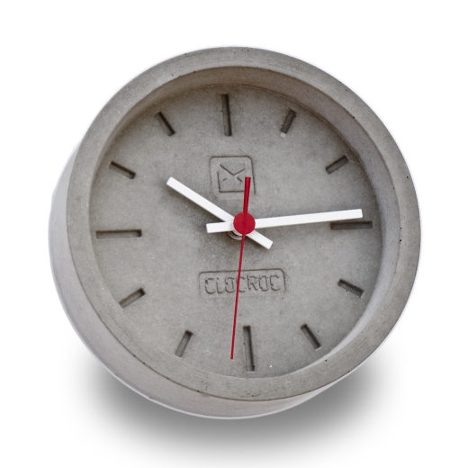 Wanduhr aus Beton